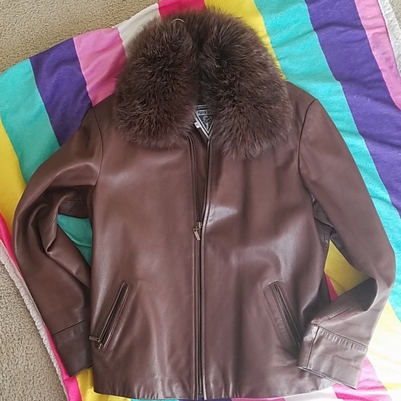 Brown Leather Jacket - Picture 1 of 5